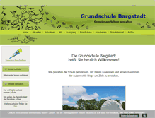 Tablet Screenshot of grundschule-bargstedt.de